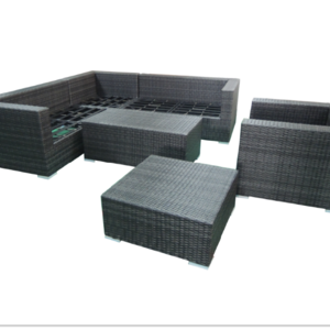 Factory  Stock Sale All Whether Sectional Garden Sofa without cushion Cheap  Rattan Garden sofa set