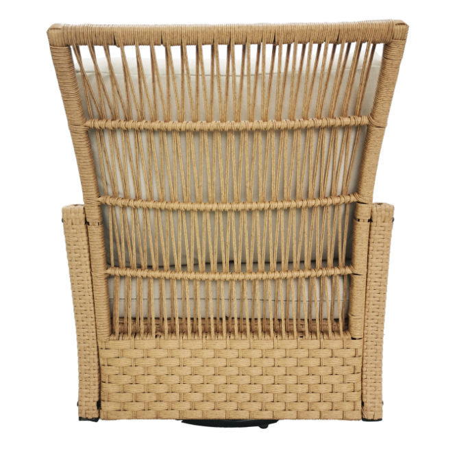 Outdoor rattan garden swiveling chair luxurious garden Furniture Patio Rattan Swivel Chair