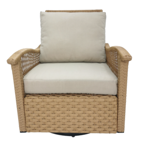 Outdoor rattan garden swiveling chair luxurious garden Furniture Patio Rattan Swivel Chair