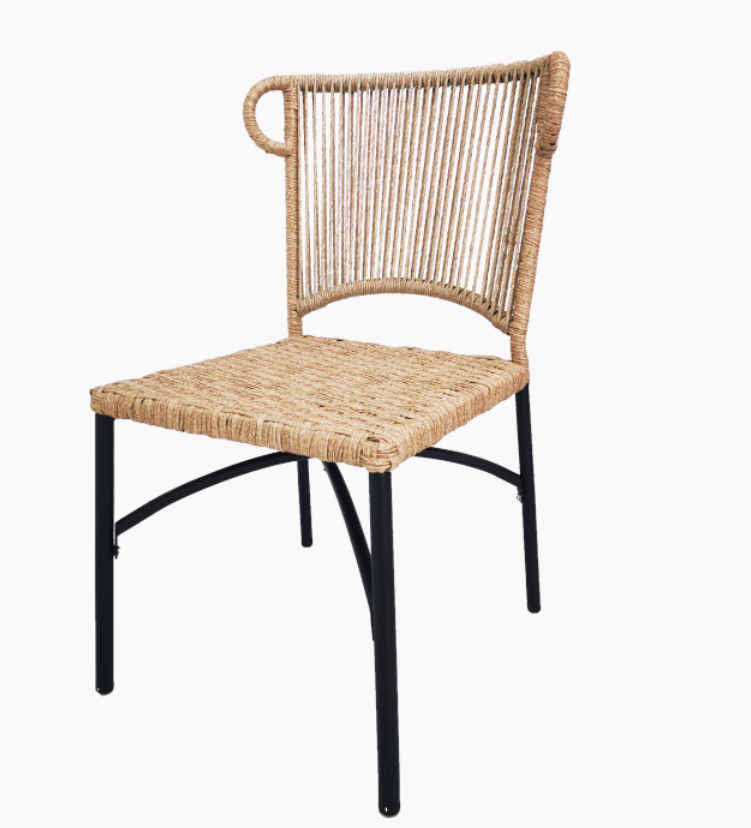 Modern Bohemian Deck Outdoor Rattan Dining Chair