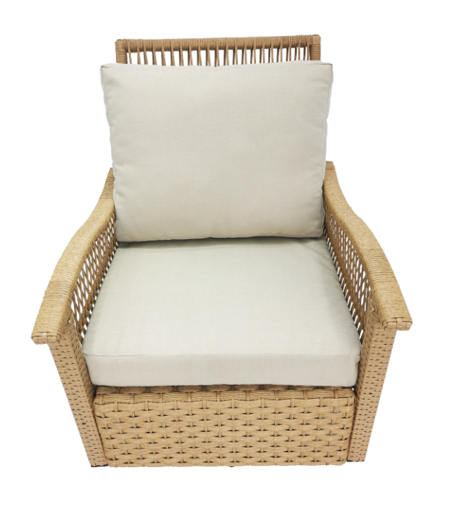 Outdoor rattan garden swiveling chair luxurious garden Furniture Patio Rattan Swivel Chair