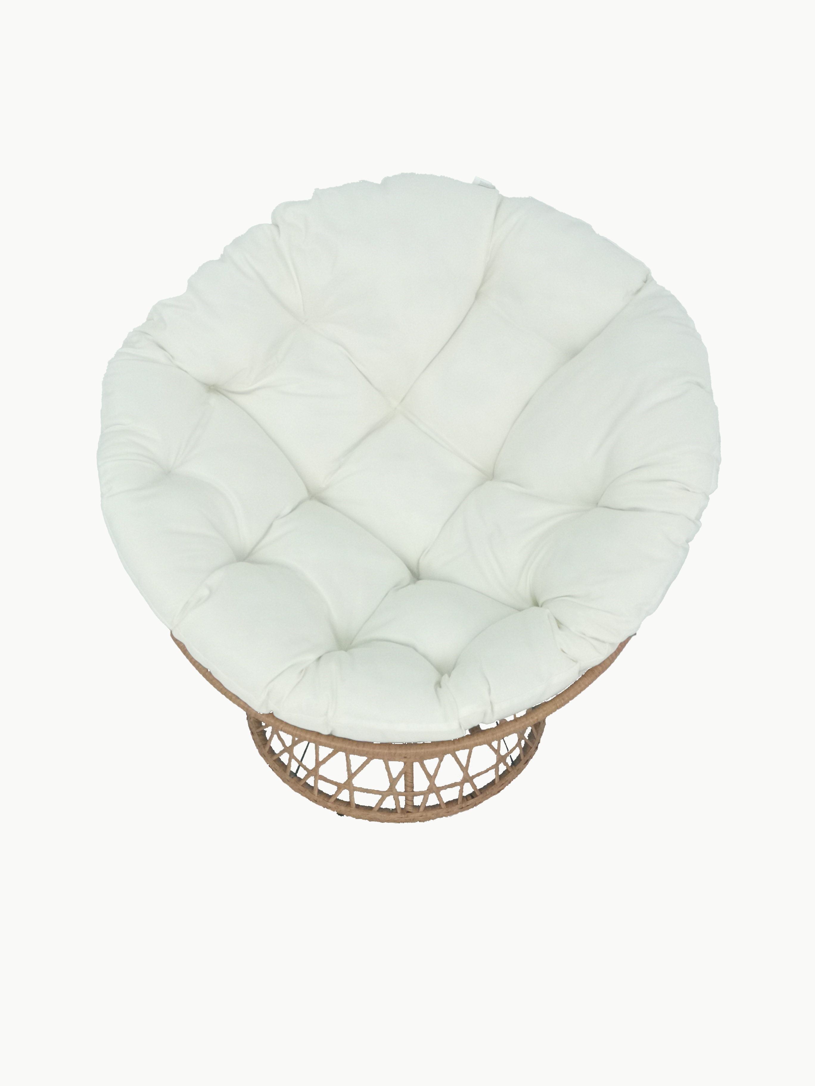 Indoor Outdoor Wicker Chair 360 Degree Swiveling Papasan Chair