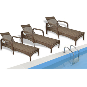 Garden furniture folding beach swimming chaise lounge chairs pool outdoor sun lounger