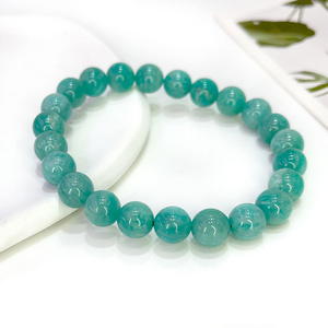 Natural Gemstone Bead Bracelet Amazonite Sunstone Adjustable Stretch Bracelet 8mm For Men Women Beaded Bracelets