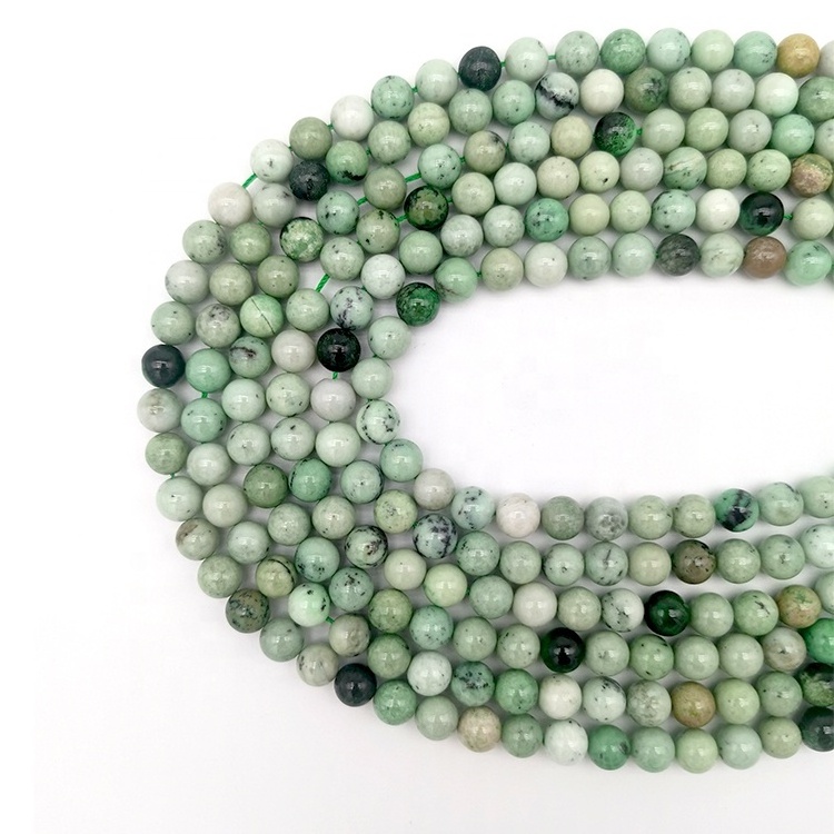 Hot Sales Green Garnet Beads Natural Stone Loose Beads for Jewelry Making