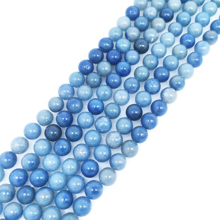 Aventurine 8mm Round Natural Stone Blue Jade Beads Aventurine Stone Beads DIY jewelry Making Bracelet Necklace