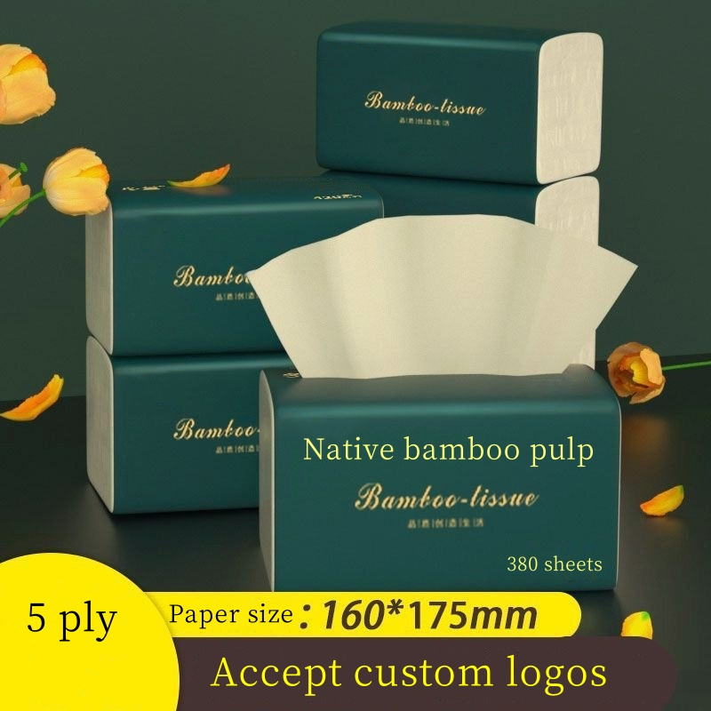 oem wholesale toilet tissues bamboo pulp facial tissues bamboo pulp tissue paper 5 ply