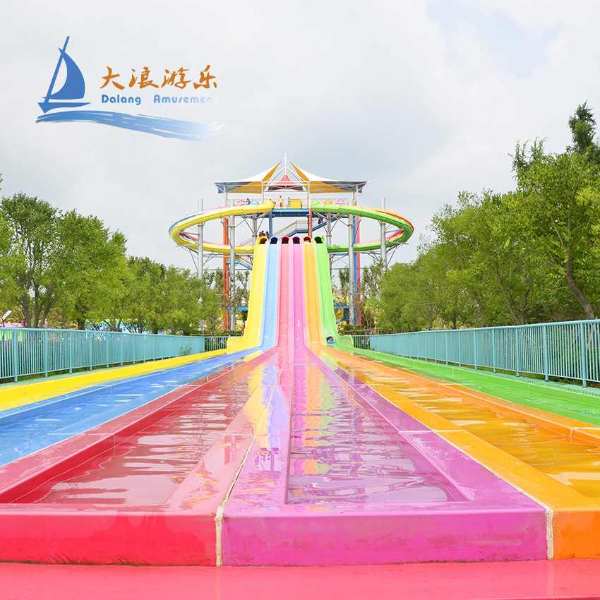 Hot Selling Dalang Brand Fiberglass Water Slide For Parc Aquatique Water Playground Slides Fiberglass Material Water Park Slide