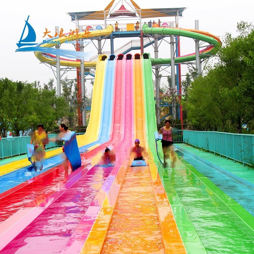 Hot Selling Dalang Brand Fiberglass Water Slide For Parc Aquatique Water Playground Slides Fiberglass Material Water Park Slide