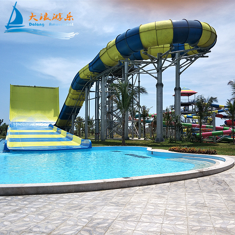 Dalang Brand Hot Selling Factory Direct Attraction Park Equipment Fiberglass Water Slide Swimming Pool Slide For Rsort Hotel