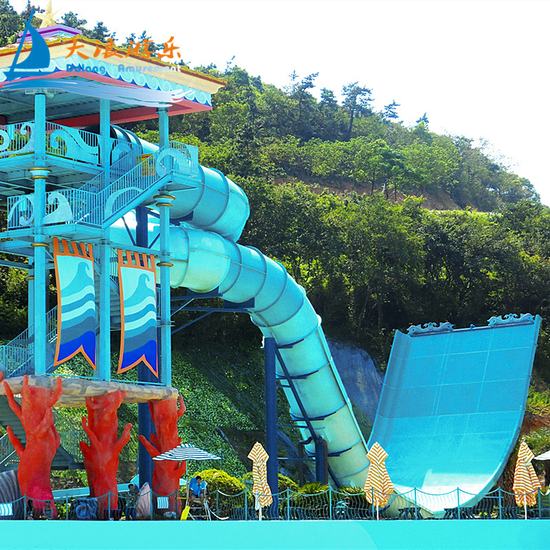 Dalang Brand Hot Selling Factory Direct Attraction Park Equipment Fiberglass Water Slide Swimming Pool Slide For Rsort Hotel