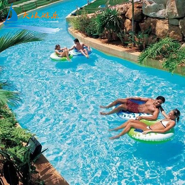 Dalang Lazy River With Push Pump Wave Maker Machine Water Play Equipment Lazy River Lazy River Pool Water Park For Aquatic