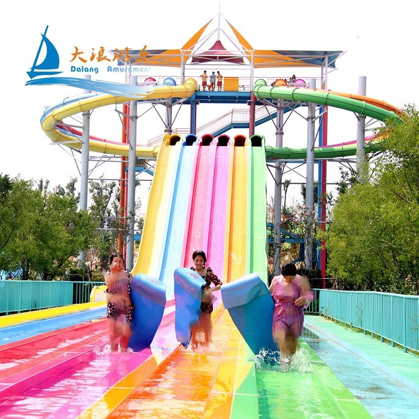 Hot Selling Dalang Brand Fiberglass Water Slide For Parc Aquatique Water Playground Slides Fiberglass Material Water Park Slide