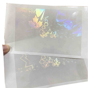 Custom Heat Transfer Transparent Lamination Foil Hot Stamping ID Security 3D Overlay Hologram Holographic Label Sticker Roll