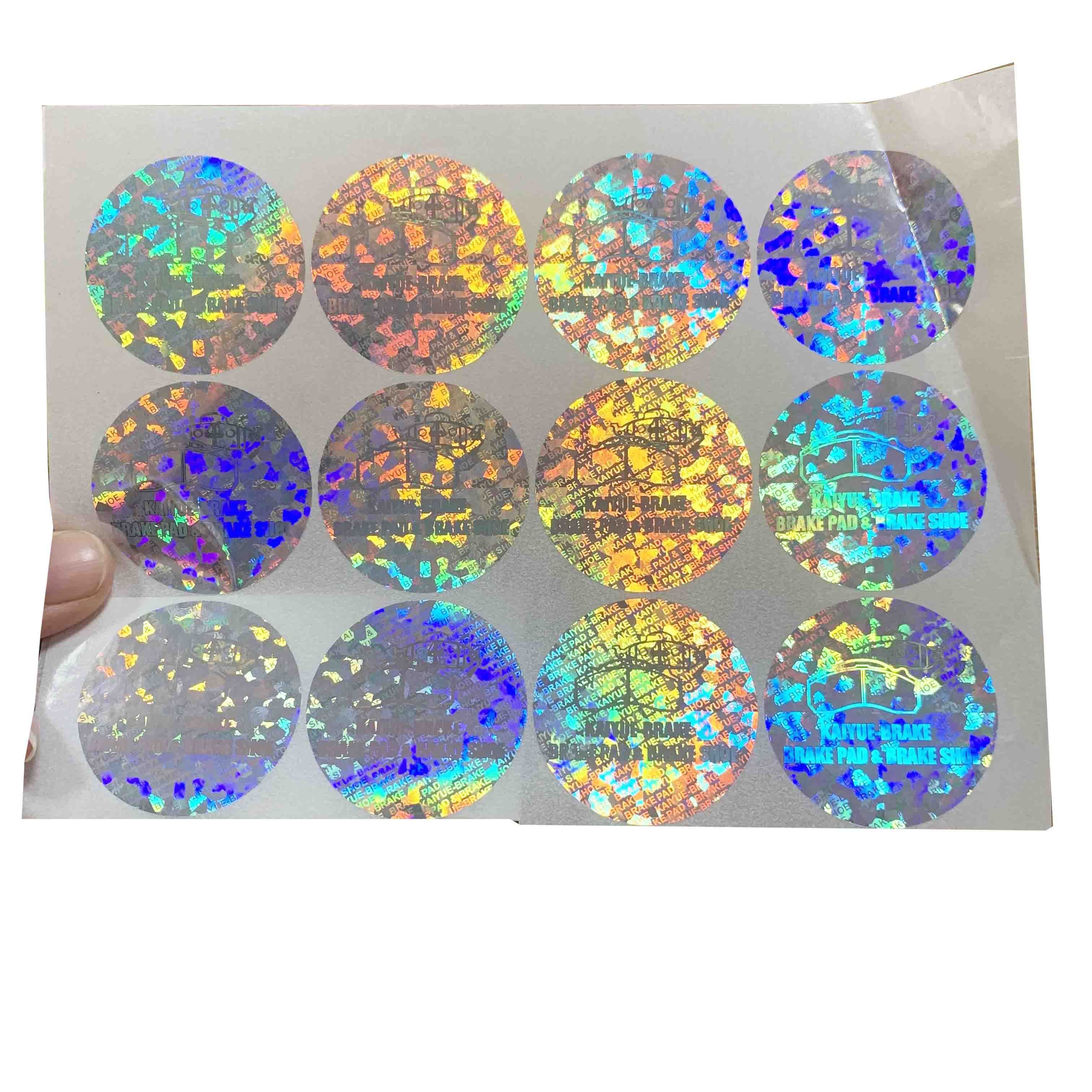 Custom Heat Transfer Transparent Lamination Foil Hot Stamping ID Security 3D Overlay Hologram Holographic Label Sticker Roll