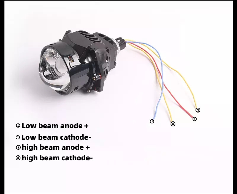 DAO Direct Laser Bi Led Laser Projector Lens 3 Inch Led Headlight Low Beam Hight Beam High Power Bi Led Projector