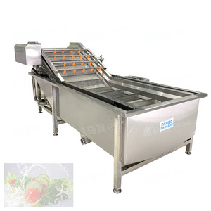 Automatic Air Bubble Fruits Lettuce Green Corn Onion Tomato Leaf Vegetable Washing Machine Line Price With Drying Machine