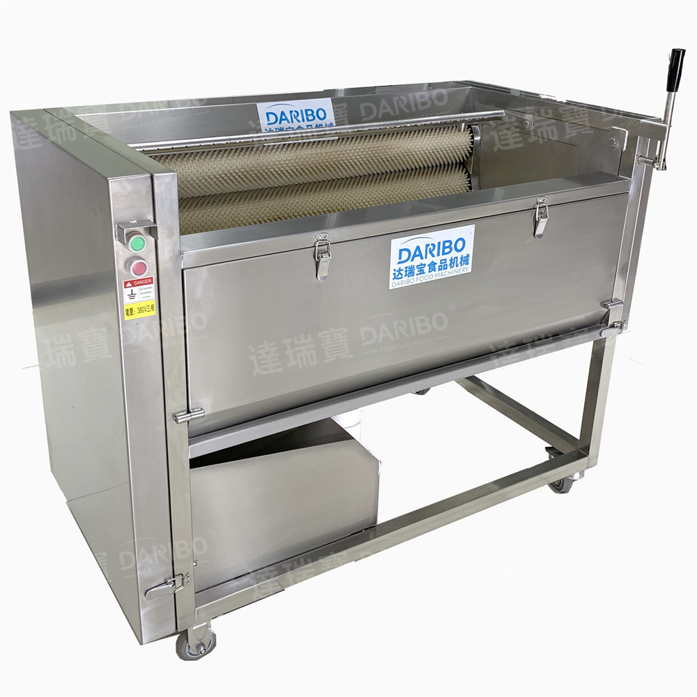 Potato Washing Peeling Machine Potatoes Carrot Brush Taro Cassava Washing And Peeling Machine