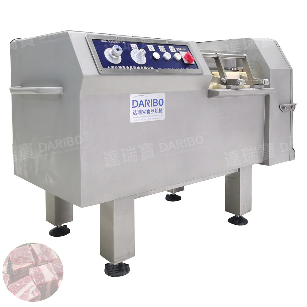 Commercial Meat Cutter Cuber Machine/Frozen Meat Dicing Cutting Machine/Chicken Beef Pork Cube Dicer Cutter