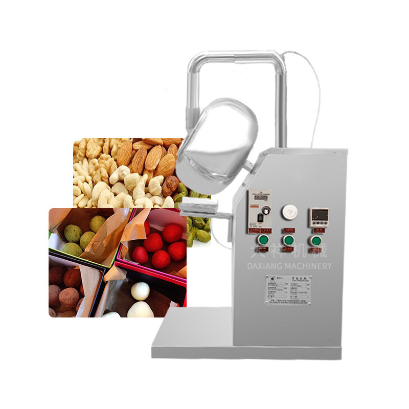 BY-300 Small Lab SS304 Easy Operation Candy Coated Tablet Peanut Pill Honey Chocolate Sugar Nut Coating Machine Price