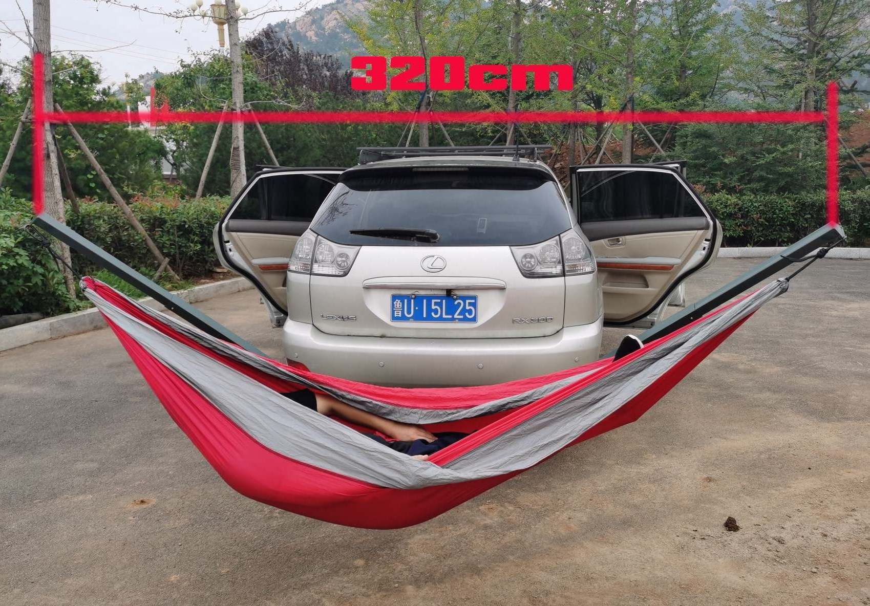 New Design Camping Hammock Rack for All car Off-Road Vehicle Trailer Bar Hammock Kits 250kg Hitch Hammock