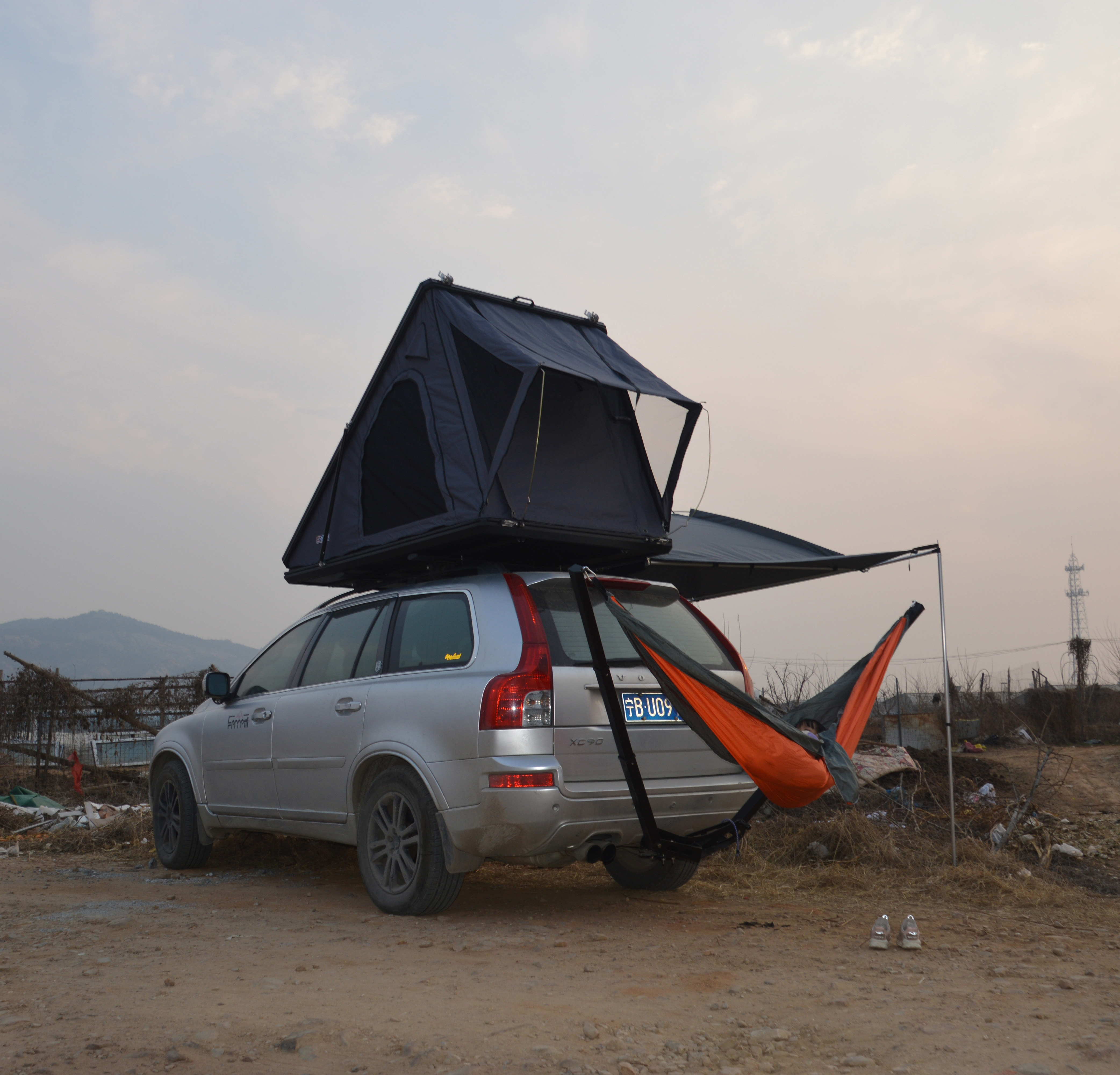 New Design Camping Hammock Rack for All car Off-Road Vehicle Trailer Bar Hammock Kits 250kg Hitch Hammock DengDao HOT