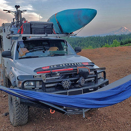 HOT DengDao New Design Camping Hammock Rack for All car Off-Road Vehicle Trailer Bar Hammock Kits 250kg Hitch Hammock