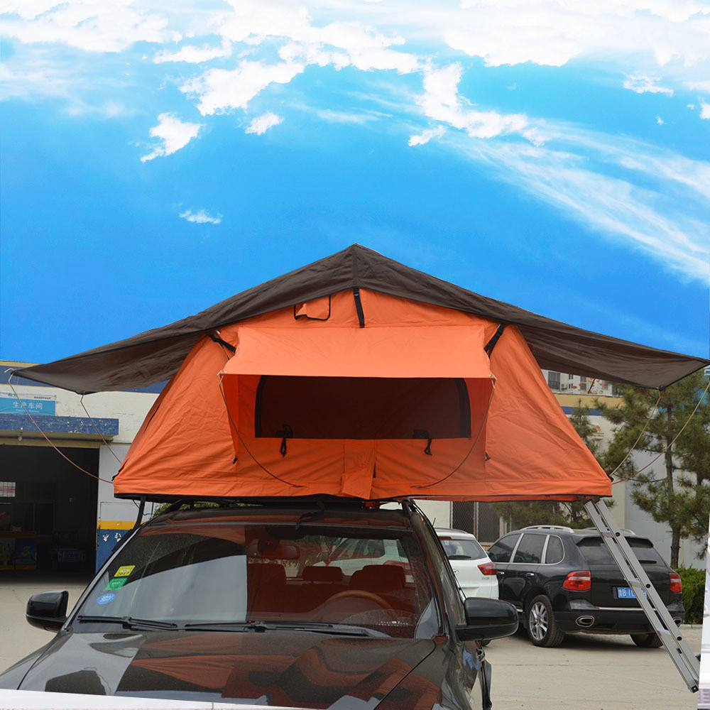 Soft shell car roof tent Aluminum pole tent outdoor travel couples self-driving travel weatherproof car roof Tents