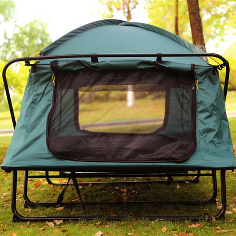 Outdoor 2-person tent rainstorm off-the-ground sunscreen camping must-have fishing portable tent 2022 factory direct sales