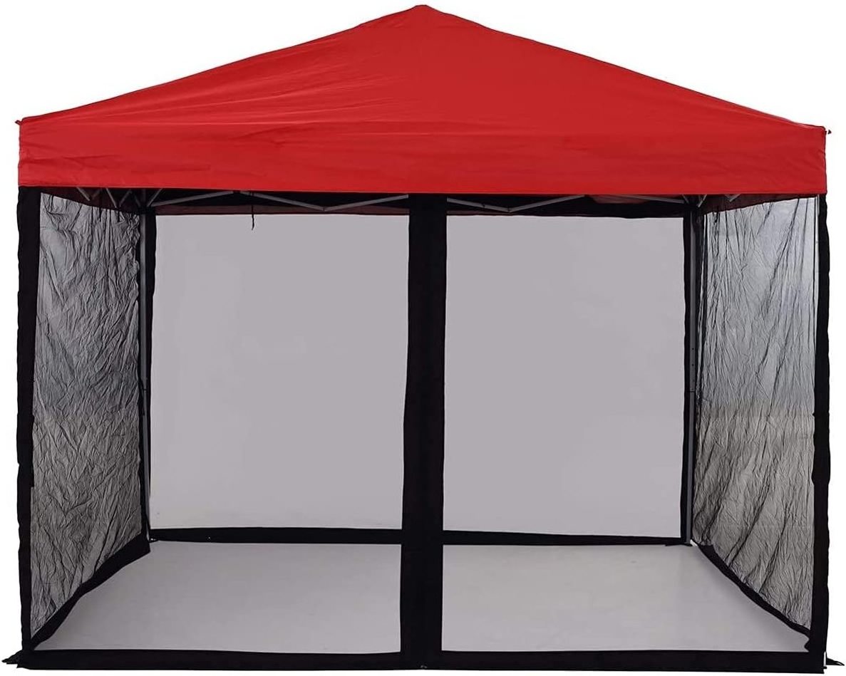 Mosquito Net With Zipper Outdoor Camping Mosquito Net DIY Canopy Screen Wall Outdoor Mosquito 10x10ft Patio Gazebo Tent