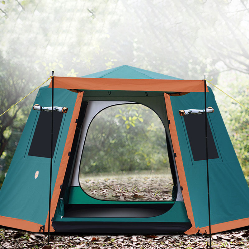 2022 Factory direct sales 3-4-5-6 person fully automatic camping tent Camping supplies double rainproof camping tent