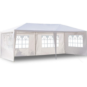 DengDao Outdoor Party Tent Gazebo Waterproof White Canopy with Side Wall Party Wedding Tent (10 x 10 ft)