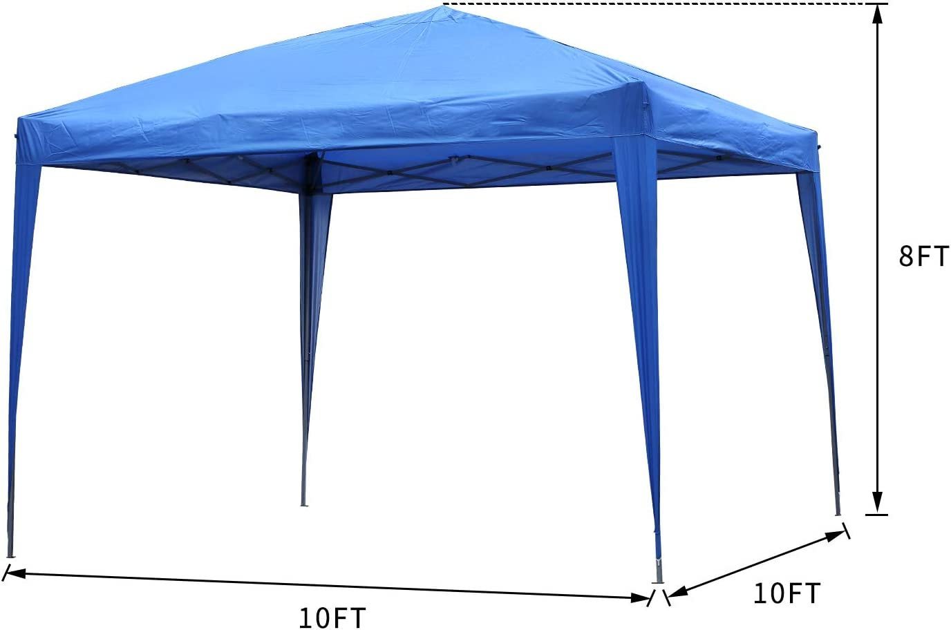 2022 HOT PRC party tent 10x10 Pop Up Awning Party Tent Instant Gazebo with 4 Removable Sidewalls Blue wedding tent