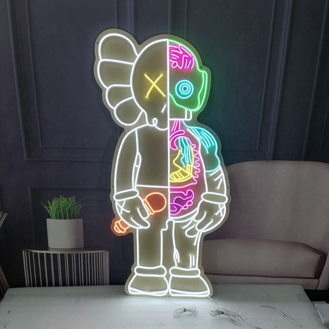 High Brightness Lucky Cat Hotel Display Neon Lights Room Decoration Advertise Neon Noodle Shop Sign Custom Neon Sign