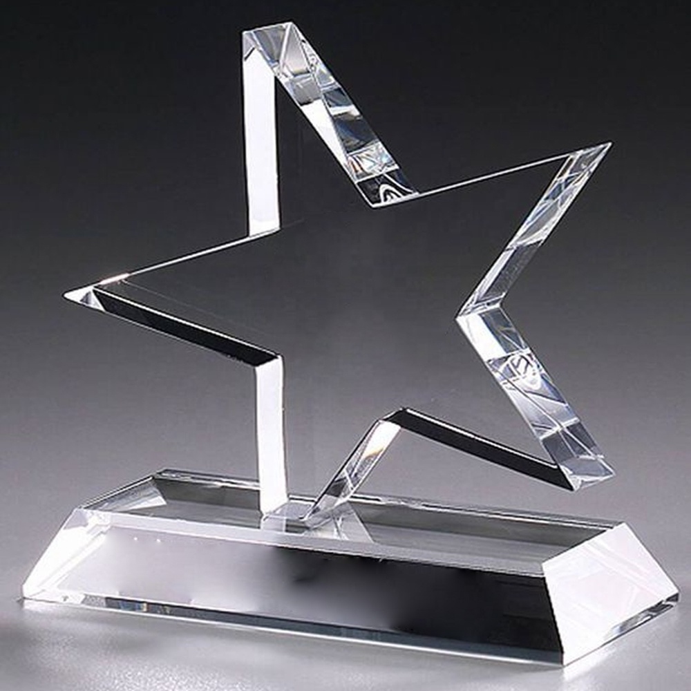 Cheap wholesale Blank acrylic award trophy Customized Shaped acrylic blank award