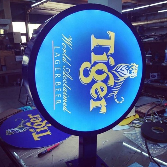 Custom Advertising Light Box Sign Coffee Shop Outdoor Led Light Boards Double Sided Acrylic Light Box