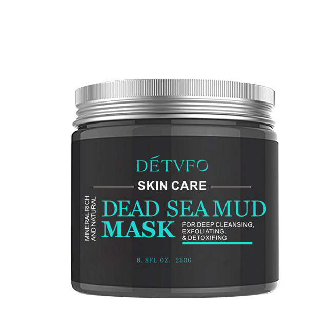 korean face mask custom organic cosmetic skin care black dead sea mud facial mask