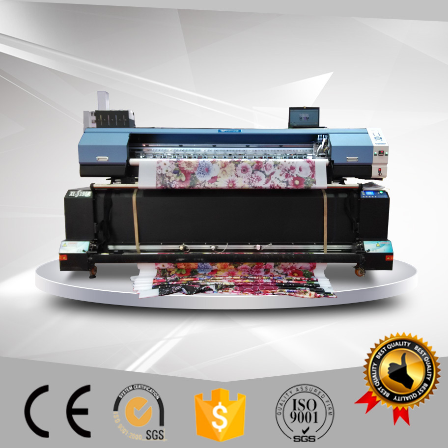 1.9m Direct to Garment Sublimation Double DX5 Head with Heater Textile Printer