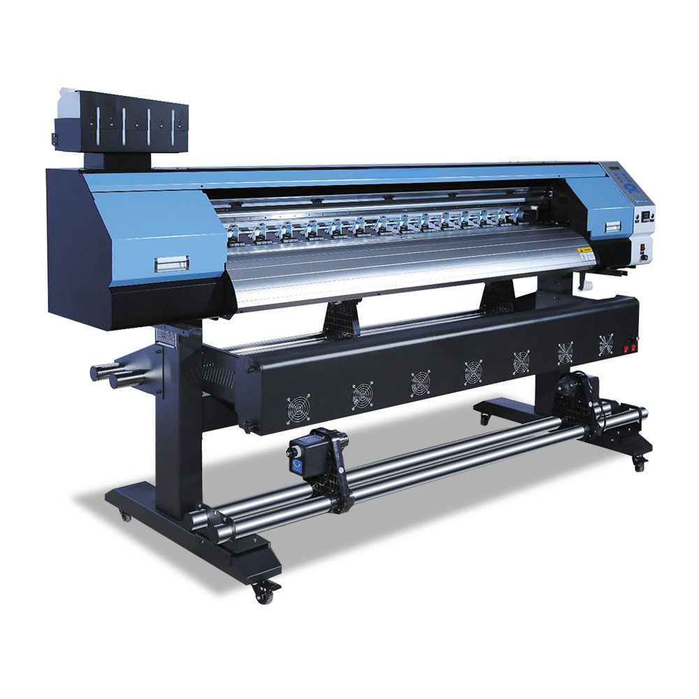 High quality 1.9m digital tarpaulin printer for vinyl,flex banner eco solvent printing machine with DX5 print head