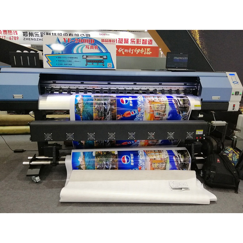 High quality 1.9m digital tarpaulin printer for vinyl,flex banner eco solvent printing machine with DX5 print head