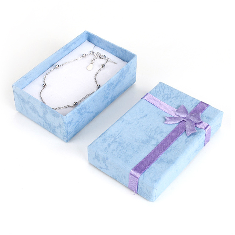 Hot Sale Cardboard Jewelry Boxes Thick Paper Box Colorful Cardboard Jewelry Boxes For Rings Pendants Earring Necklaces