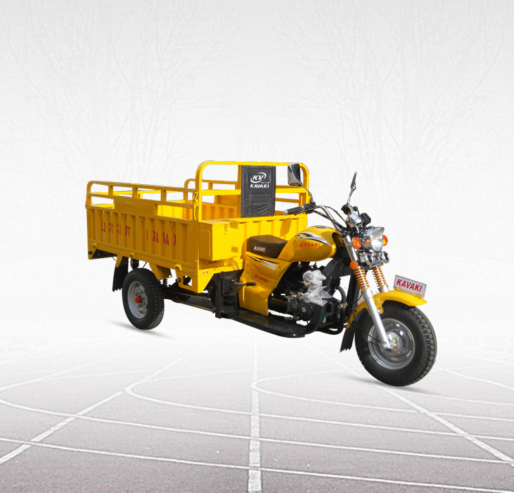 China Tricycle Manufacturer Export Cargo 200cc Motorcycle Tuk Tuk Three Wheel Gasoline Tricycle