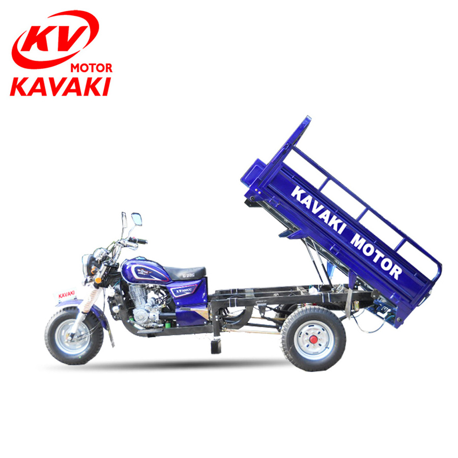 Saudi Arabia Heavy Loading Moto Cargo Tricycle Half Closed Cab Windshield Automobile