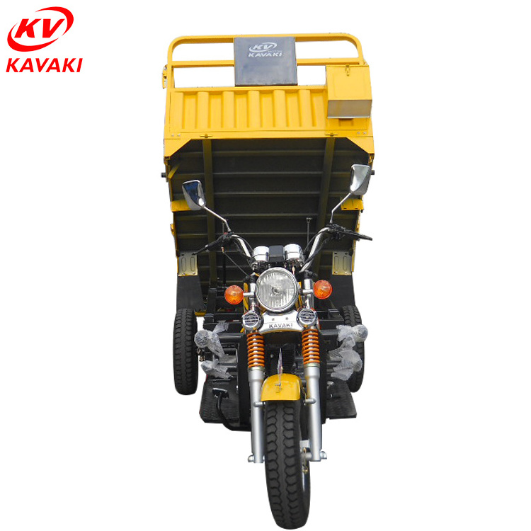 Open body gas power kavaki 3 wheelers pedal cargo tricycle