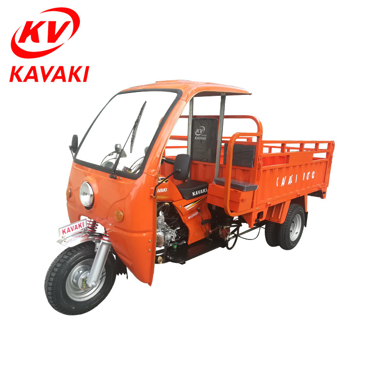 2018 Chinese Lower Price Heavy Load Power Moto Taxi 250cc Truck Cargo Five Wheel Motorcycle With Cabin