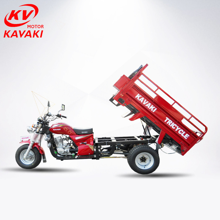 Kavaki motor five wheel cargo motorcycle china cargo tricycle 200cc heavy loading