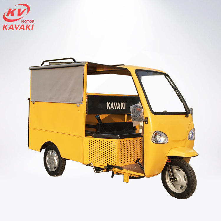 KAVAKI Moped Passenger Tricycle 200CC with cabin New powerful 150cc gas scooter petrol tricycle 200cc