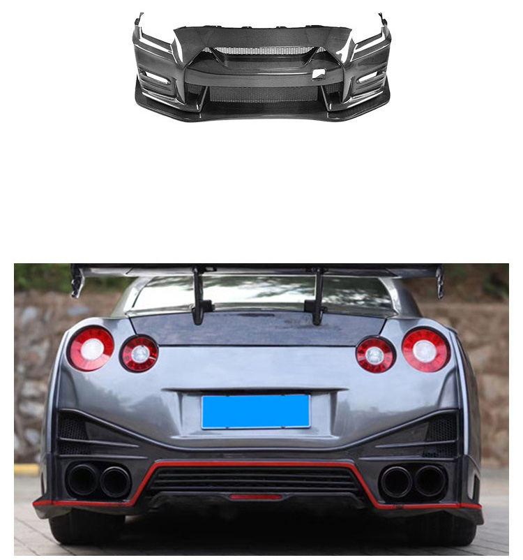 GTR35 Front Bumper Carbon Fiber Fits For Nissan GTR R35 2008-2021