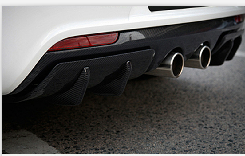 OEM Style Carbon Fiber Rear Diffuser For Vw Golf Mk6 Gti R Mk7 Mk7.5