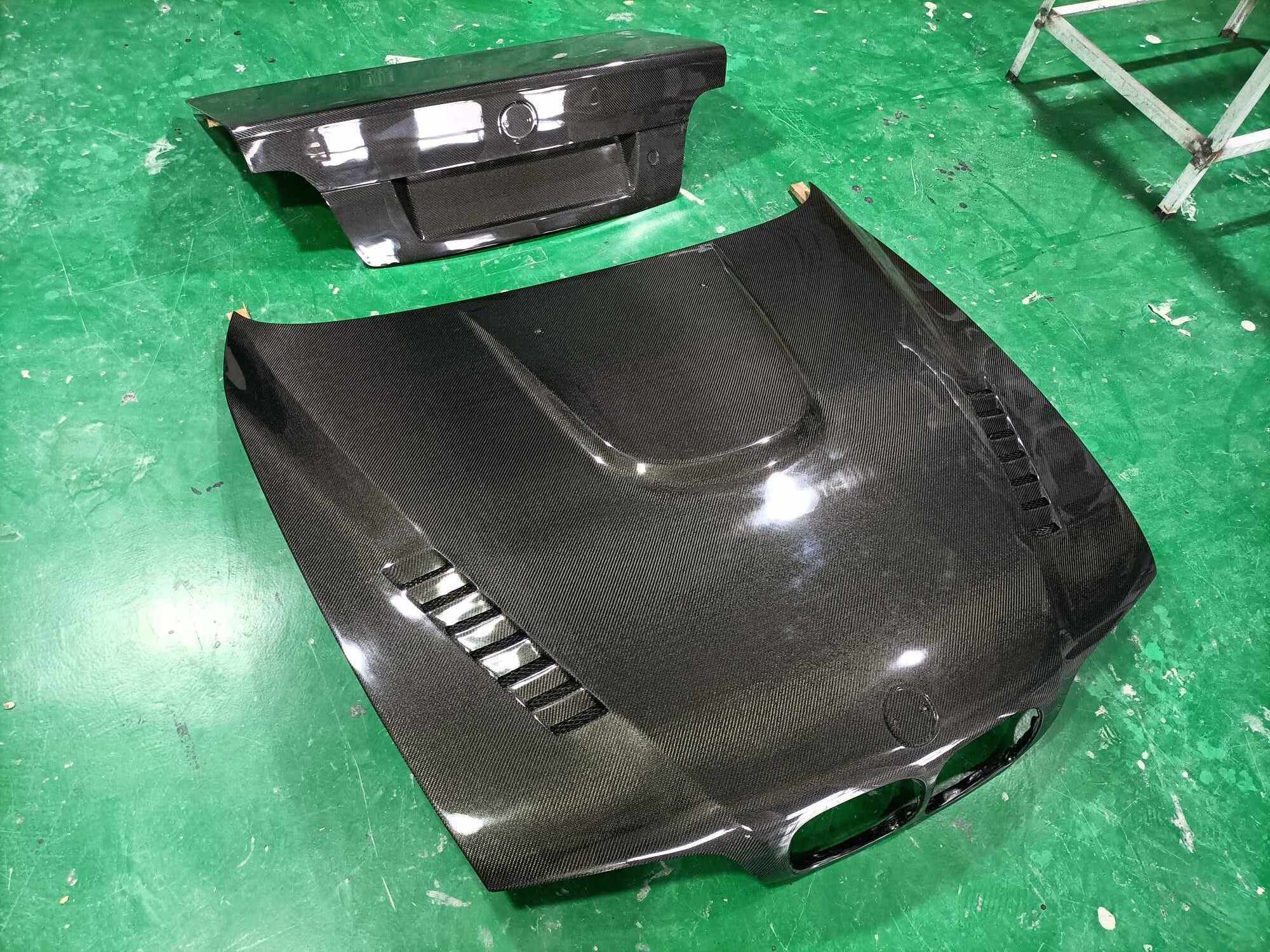 Car Parts E92 E39 Carbon Hood And Trunk For Bmw Gtr Style 540I Vent Bonnet